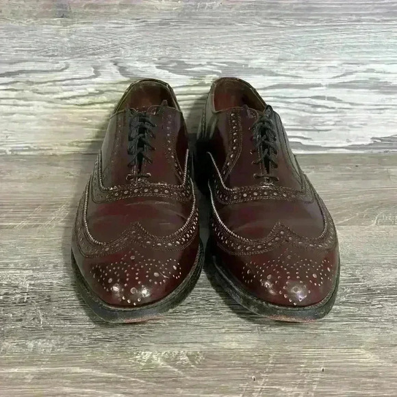 Allen Edmonds Lloyd Wingtip Oxford Brogues Derby Shoes Size 9 - Picture 2 of 8